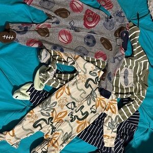 Assorted Baby Footie Onesies (4)